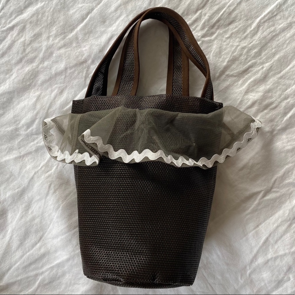 Lotfi Carmen Bucket Bag in Café NWT